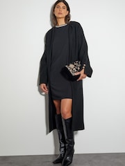 Monsoon Black Jaye Jewel Collar Tunic Dress - Image 5 of 5