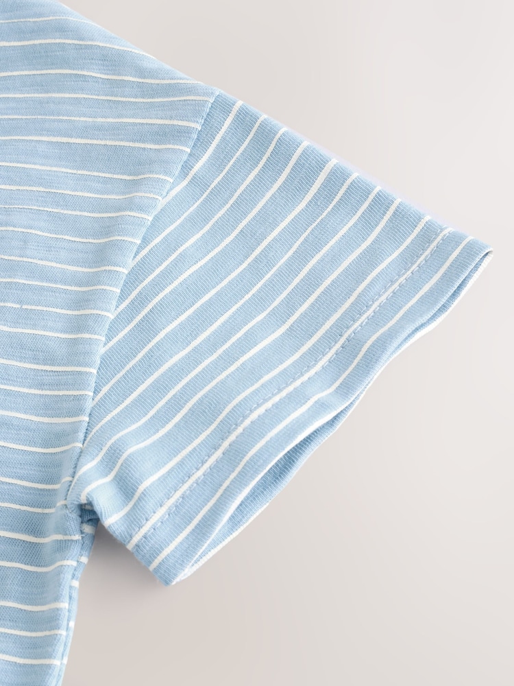 Blau gehäkelt Regenbogen-Floralmuster - Kurzärmliges T-Shirt (3M.–7J.) - Bild 7 von 7 Blau gehäkelt Regenbogen-Floralmuster - Kurzärmliges T-Shirt (3M.–7J.) - Bild 7 von 7