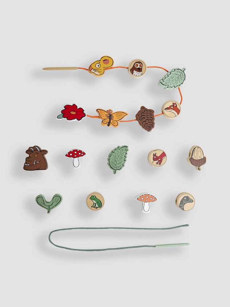 JoJo Maman Bébé Natural The Gruffalo Threading Beads - Image 1 of 4
