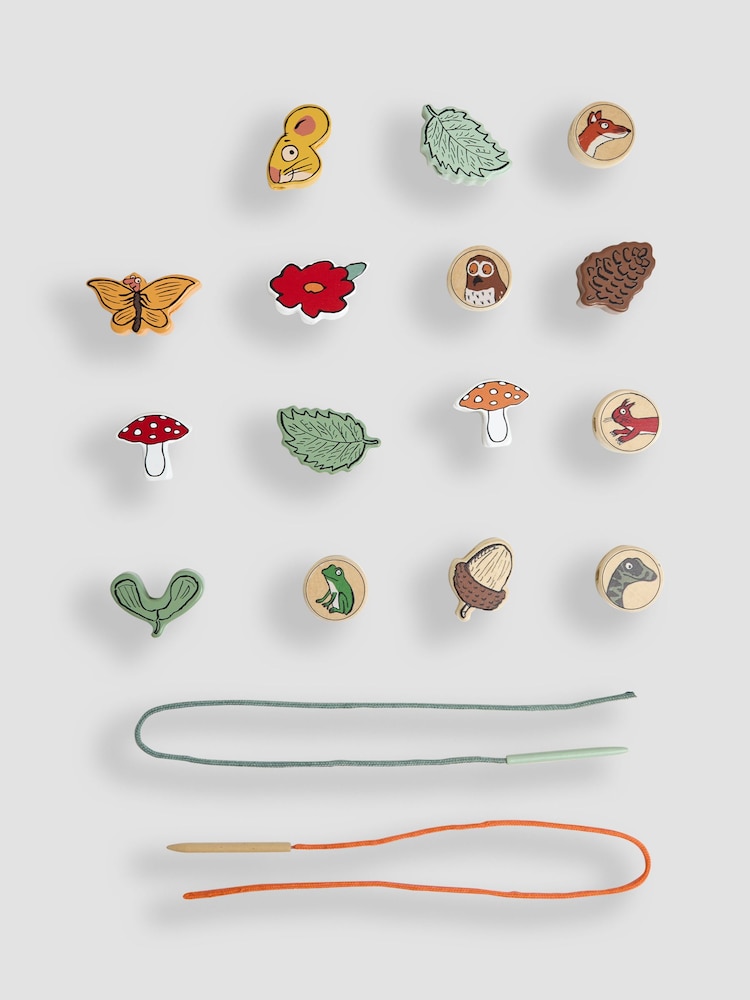 JoJo Maman Bébé Natural The Gruffalo Threading Beads - Image 2 of 4