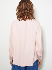 Monsoon Pink Ann Pussybow Embellished Blouse - Image 3 of 4