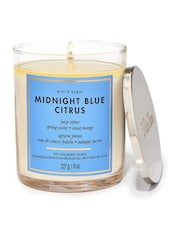 Bath & Body Works Clear Midnight Blue Citrus Single Wick Candle 8 oz / 227 g - Image 1 of 1