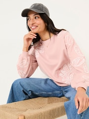 FatFace Alex Pink Wonderment Graphic Crew - Image 4 of 6