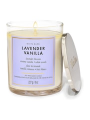 Bath & Body Works Clear Lavender Vanilla Single Wick Candle 8 oz / 227 g - Image 1 of 1