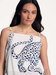 Desmond & Dempsey Jag Cream Square Neck Nightie - Image 4 of 5