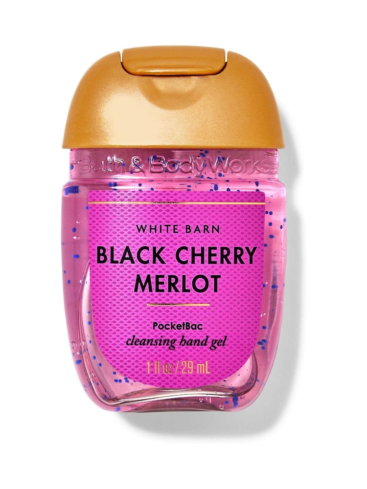 Bath & Body Works Black Cherry Merlot Pocket Bac Hand Sanitizer 1 fl oz / 29 mL - Image 1 of 1 Bath & Body Works Black Cherry Merlot Pocket Bac Hand Sanitizer 1 fl oz / 29 mL - Image 1 of 1