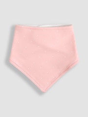 JoJo Maman Bébé Pink 3-Pack Dribble Bibs - Image 4 of 8
