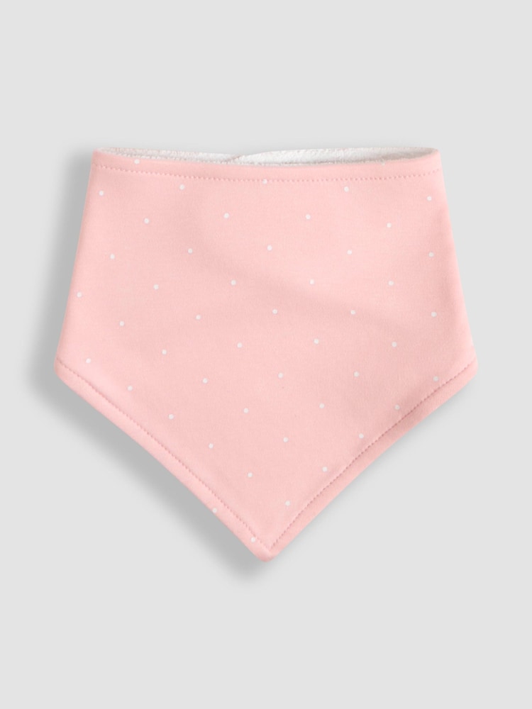 JoJo Maman Bébé Pink 3-Pack Dribble Bibs - Image 4 of 8