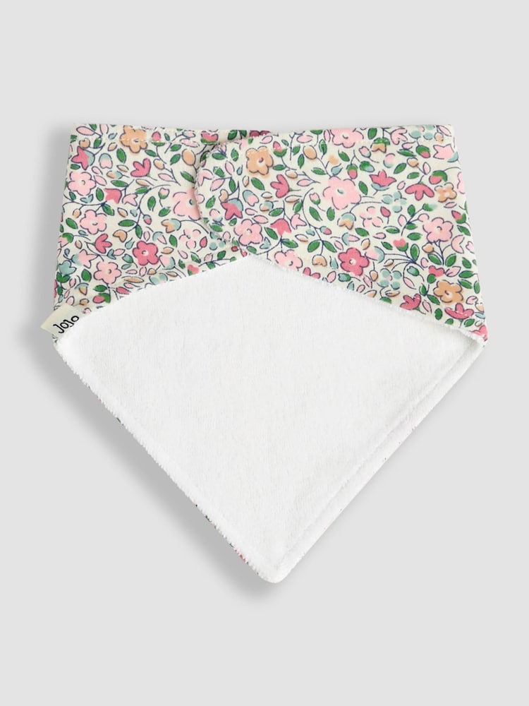 JoJo Maman Bébé Pink 3-Pack Dribble Bibs - Image 6 of 8