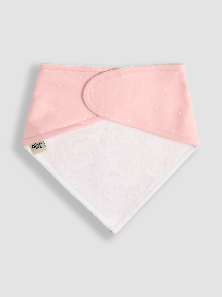 JoJo Maman Bébé Pink 3-Pack Dribble Bibs - Image 7 of 8