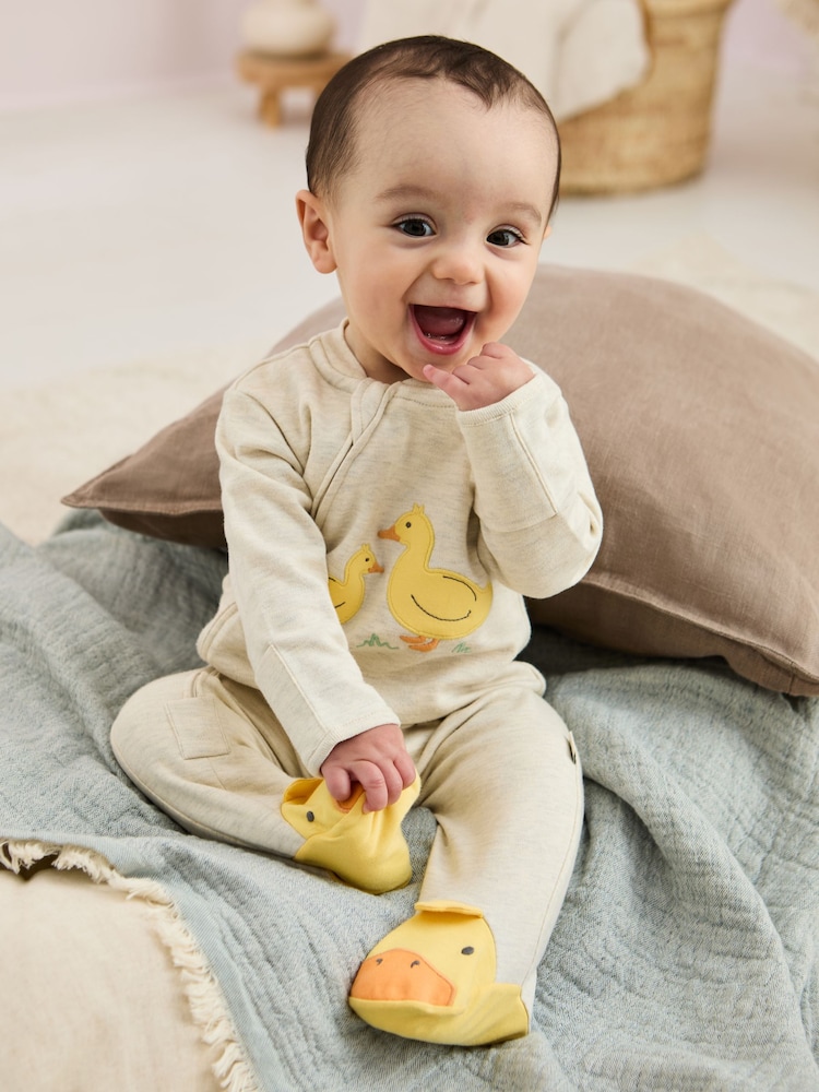 Jojo Maman Bébé 100% Cotton Sleepsuit - Imagen 1 de 6 Jojo Maman Bébé 100% Cotton Sleepsuit - Imagen 1 de 6