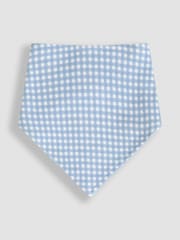 JoJo Maman Bébé Blue 3-Pack Dribble Bibs - Image 2 of 8