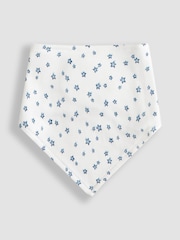 JoJo Maman Bébé Blue 3-Pack Dribble Bibs - Image 4 of 8