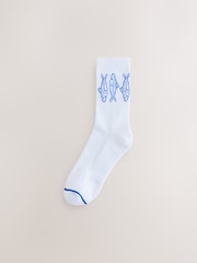 Sardines Cushion Sole Ribbed Sport Ankle Socks 3 Pack With Arch Support - Image 2 of 6
