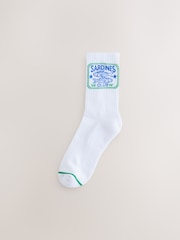 Sardines Cushion Sole Ribbed Sport Ankle Socks 3 Pack With Arch Support - Image 3 of 6