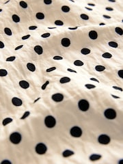 Cream/Black Spot Textured Boxy T-Shirt - Image 10 of 10