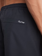 Reiss Navy Cliff Drawstring Swim Shorts - Image 4 of 6