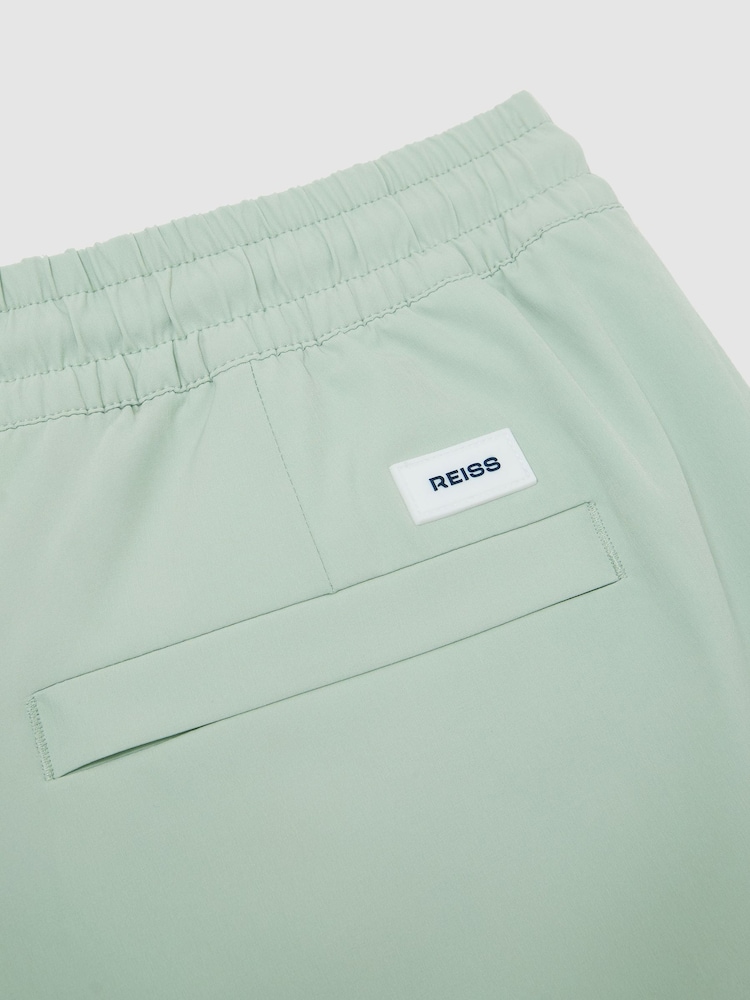 Reiss Mint Green Cliff Drawstring Swim Shorts - Image 9 of 9 Reiss Mint Green Cliff Drawstring Swim Shorts - Image 9 of 9