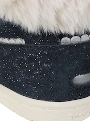Toezone Girls Faith Suede Leather Faux Fur Zip Boots - Image 6 of 6