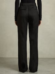 Reiss Black Millie Wide-Leg Tailored Trousers - Image 6 of 7