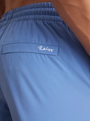 Reiss French Blue Cliff Drawstring Swim Shorts - Image 4 of 7