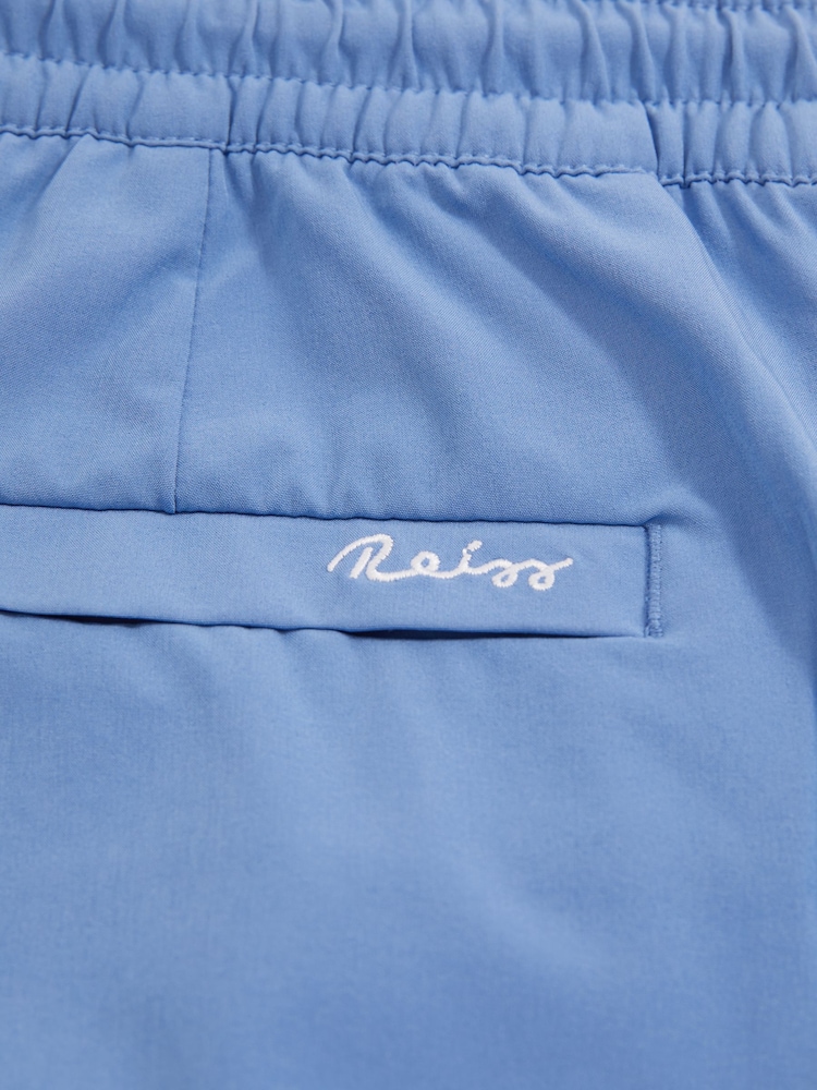 Reiss French Blue Cliff Drawstring Swim Shorts - Image 7 of 7