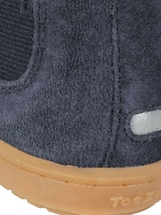 ToeZone Sam Boys Navy Suede Leather Gusset and Zip Boots - Image 6 of 7