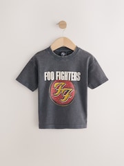 رمادي داكن - طبعة Foo Fighters - تيشِرت بكُم قصير مُزيَّن برسمة غرافيك باند (3 شهور-8 سنوات) - صورة 1 من 4