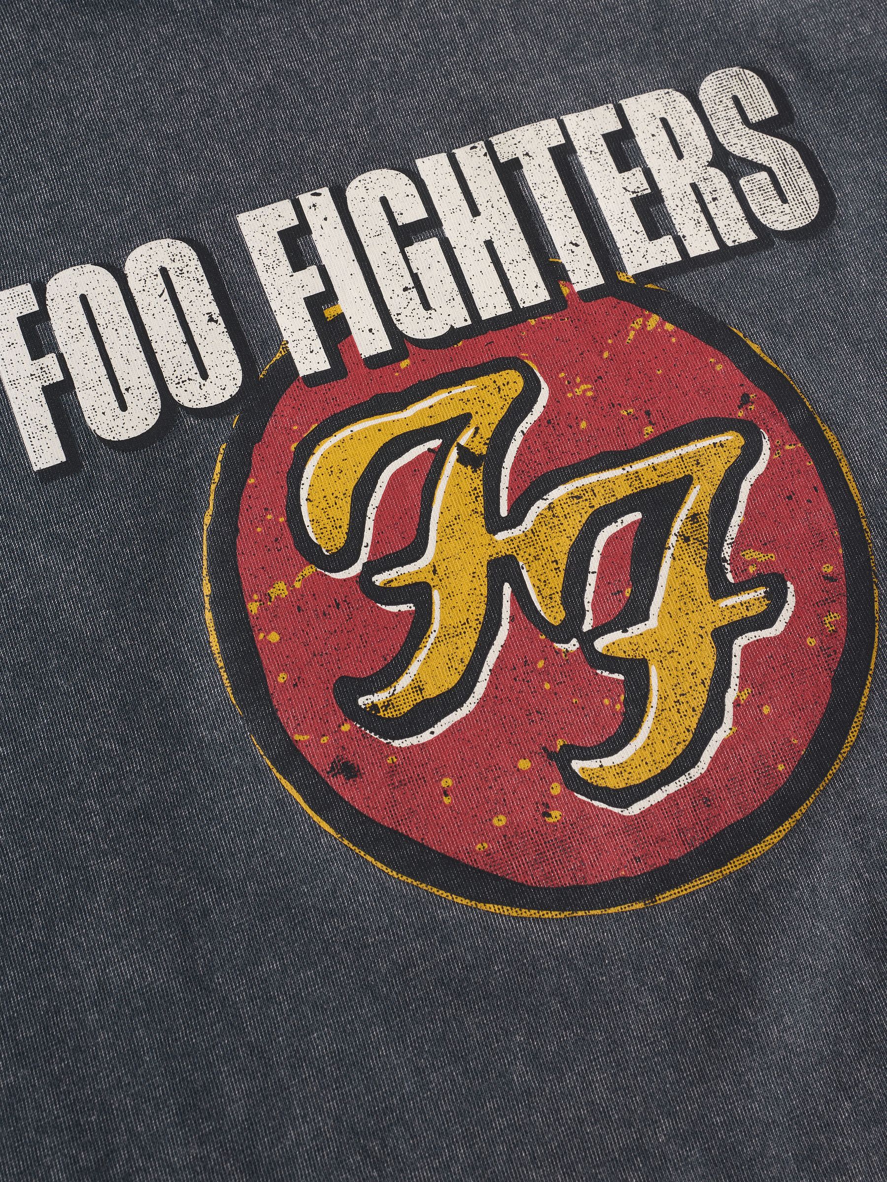 Buy Charcoal Foo Fighters Band Graphic Short Sleeve T-Shirt (3mths