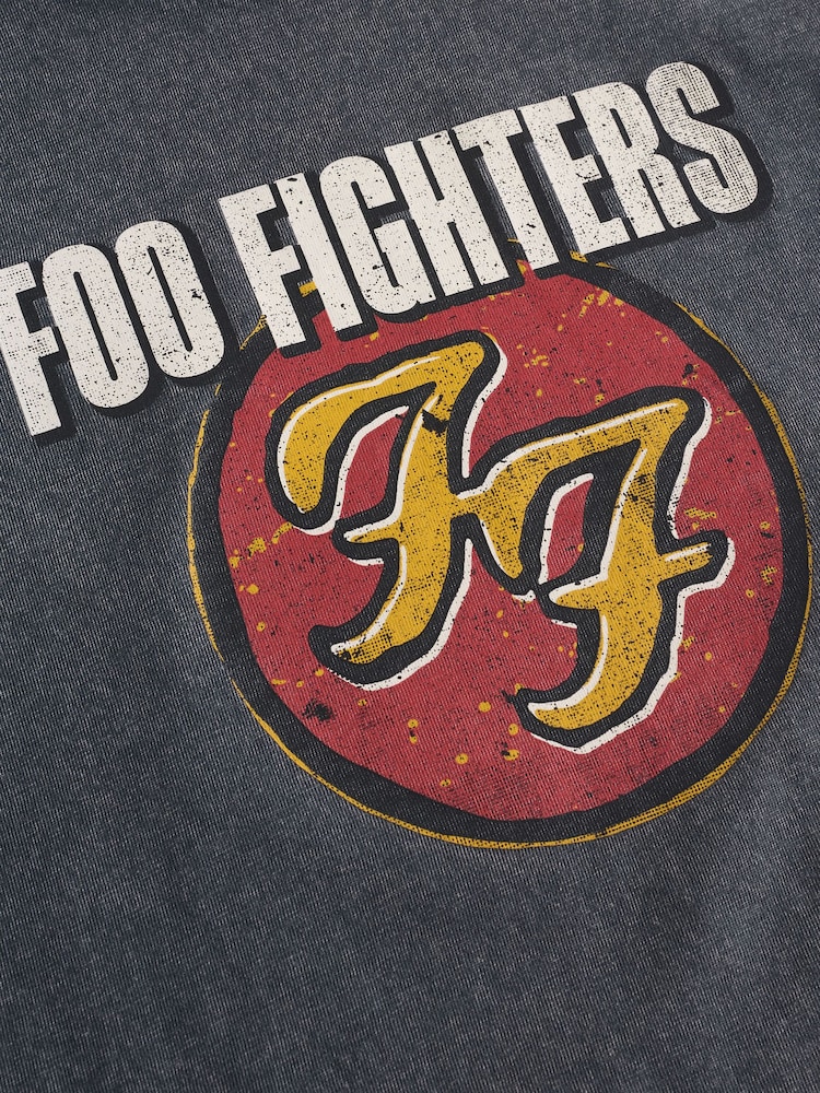 Charcoal Foo Fighters Band Graphic Short Sleeve T-Shirt (3mths-8yrs) - Image 3 of 4