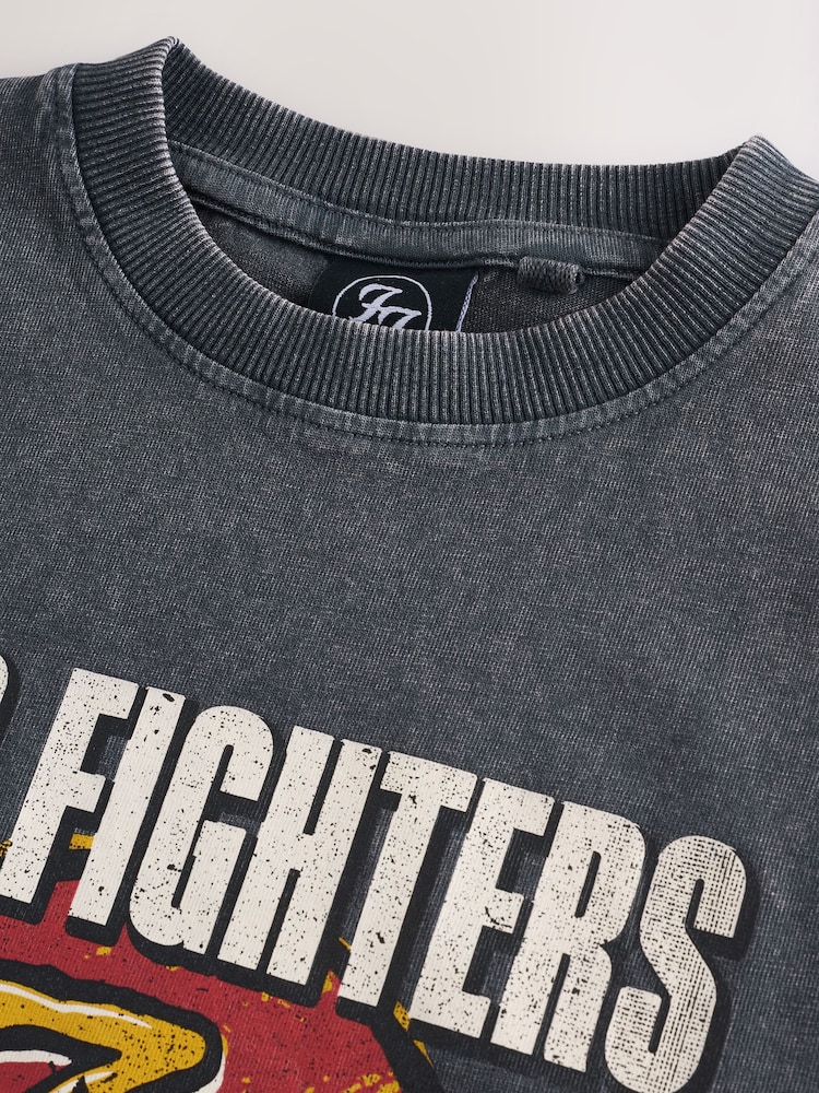 Oglja Foo Fighters - Majica s kratkimi rokavi in grafiko traku (3mesecev-8let) - Slika 4 iz 4 Oglja Foo Fighters - Majica s kratkimi rokavi in grafiko traku (3mesecev-8let) - Slika 4 iz 4