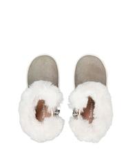 Toezone Girls Faith Suede Leather Faux Fur Zip Boots - Image 3 of 6