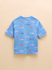 Joules Let's Go Blue Sharks Short Sleeve T-Shirt - Image 2 of 3
