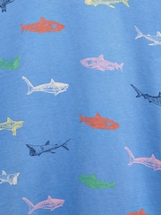 Joules Let's Go Blue Sharks Short Sleeve T-Shirt - Image 3 of 3