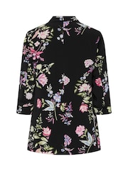 Pieces Çiçəkli Dantelli qollu Blazer - 5şəkildən 5 şəkil