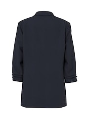 Blau - Pieces Blazer mit gerafften Ärmeln - Bild 6 von 6