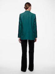 PIECES Green Relaxed Fit Blazer - Image 2 of 6