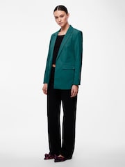 PIECES Green Relaxed Fit Blazer - Image 5 of 6