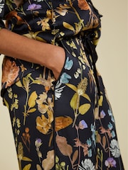 Baukjen Mandy Printed Satin Black Trousers - Image 3 of 5