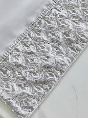 Catherine Lansfield Set of 4 Silver Deco Sequin Dining Placemats - Image 2 of 3