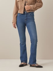 ONLY Blue Lola High Waisted Flared Jeans with Comfort Stretch - Image 1 of 5