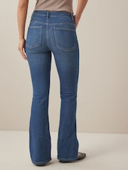 ONLY Blue Lola High Waisted Flared Jeans with Comfort Stretch - Image 2 of 5