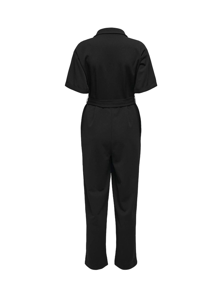 Only – kurzärmliger Jersey-Jumpsuit mit Gürtel - Bild 5 von 5