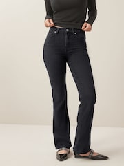 ONLY Black Lola High Waisted Flared Jeans with Comfort Stretch - Image 2 of 6