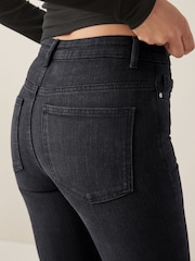 ONLY Black Lola High Waisted Flared Jeans with Comfort Stretch - Image 4 of 6