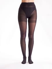 Pretty Polly 40 Denier In Shape Blickdichte, figurformende schwarze Strumpfhosen im 2er-Pack - Bild 2 von 5
