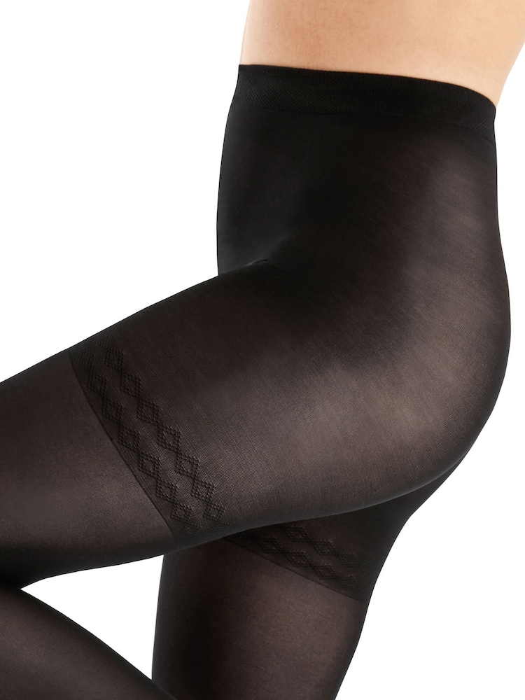 Pretty Polly 40 Denier In Shape Blickdichte, figurformende schwarze Strumpfhosen im 2er-Pack - Bild 5 von 5