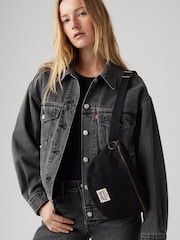 Levi's® Black Devon Cross-Body 100% Cotton Bag - Image 1 of 4