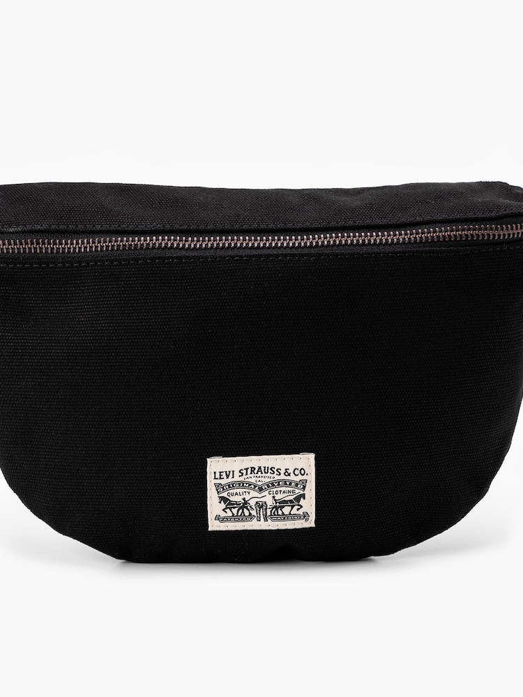 Levi's® Black Devon Cross-Body 100% Cotton Bag - Image 2 of 4