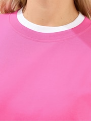 Yours Curve Pink Crew Neck Jumper - Image 4 of 6